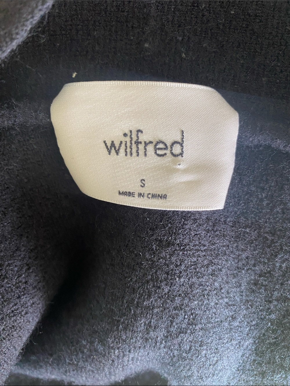 Wilfred Aritzia 100% Merino Wool Belted Open Front Long Cardigan Black Size S - Picture 3 of 9